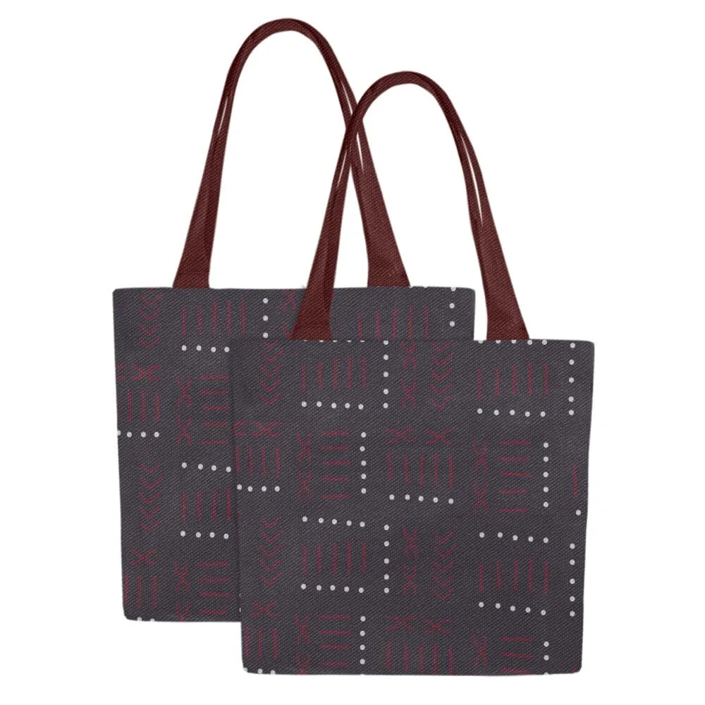 Non Disposable Grocery Bags Set, Thunder Gray