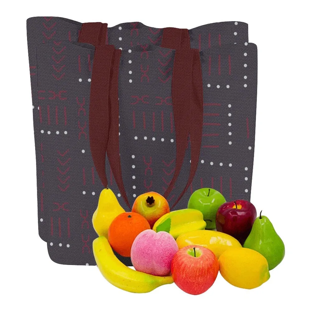 Non Disposable Grocery Bags Set, Thunder Gray
