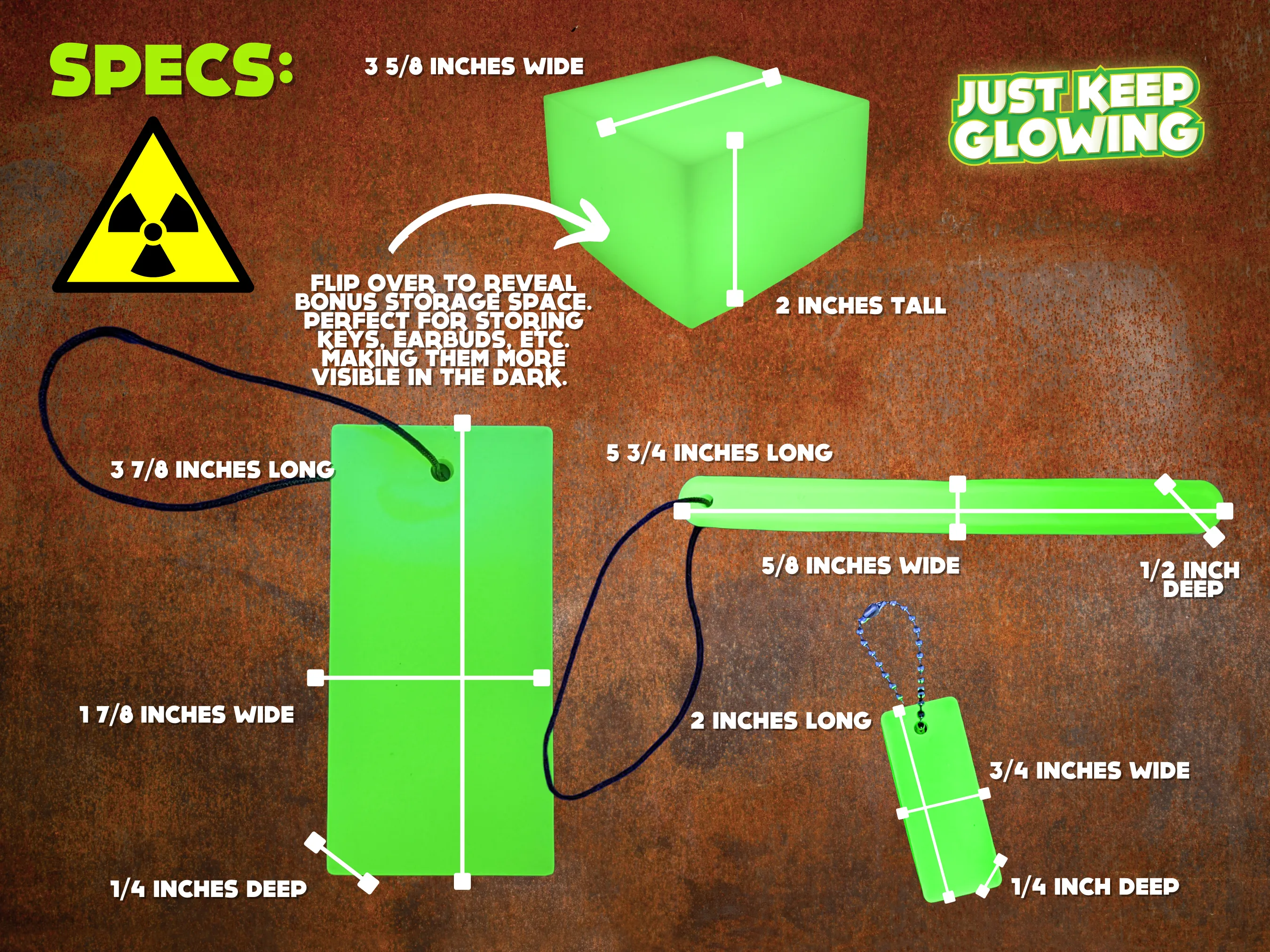 NUCLEAR DISASTER GLOW IN THE DARK LIGHT KIT