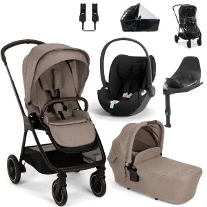 Nuna Triv NEXT   Cybex Cloud T and Base T Travel System - Cedar