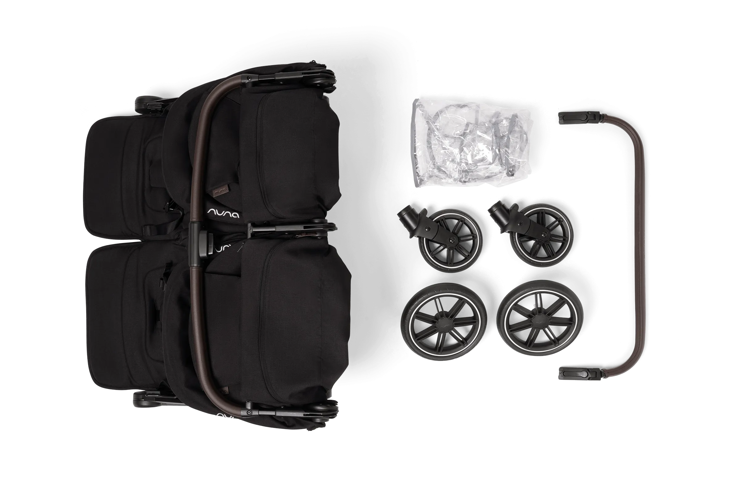 Nuna TRVL Dubl Stroller - Caviar
