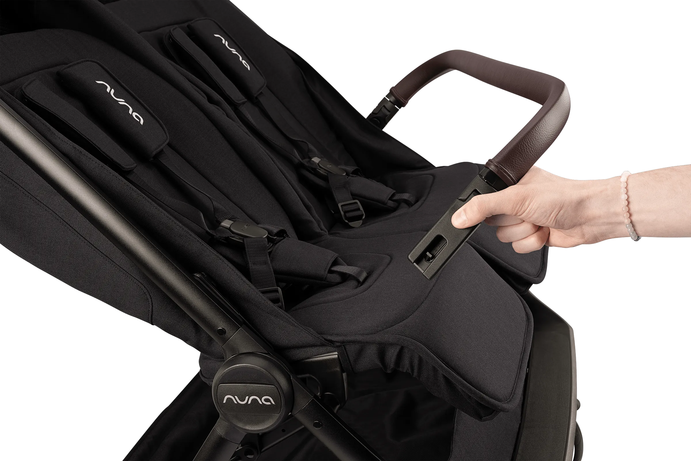 Nuna TRVL Dubl Stroller - Caviar