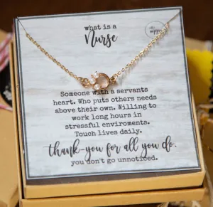 Nurse gift, heart necklace, RN nurse necklace, RN gifts, doctor gift, LPN gift, Nurse&#39;s week, nurse appreciation