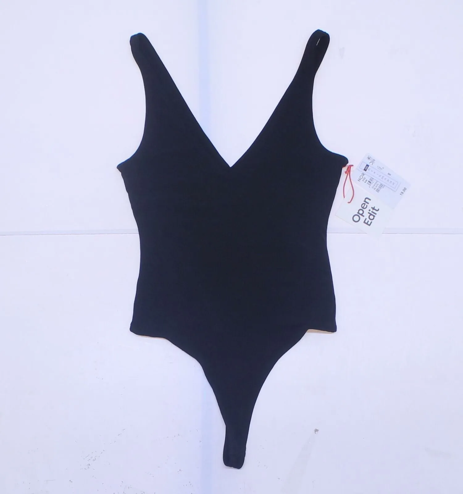 NWT Open Edit Women's V-Neck Bodysuit. ED403923MI XX-Small