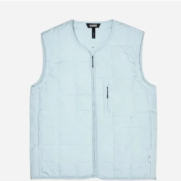 NWT Rains Puffy Liner Vest in Sky Blue - Size L