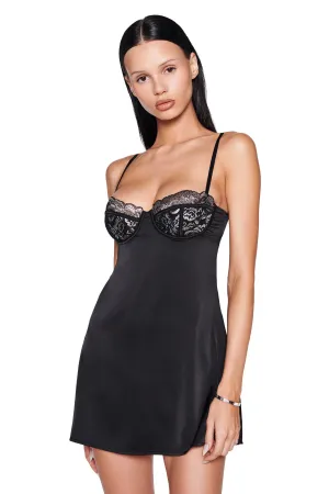 NYSSA MINI DRESS - BLACK