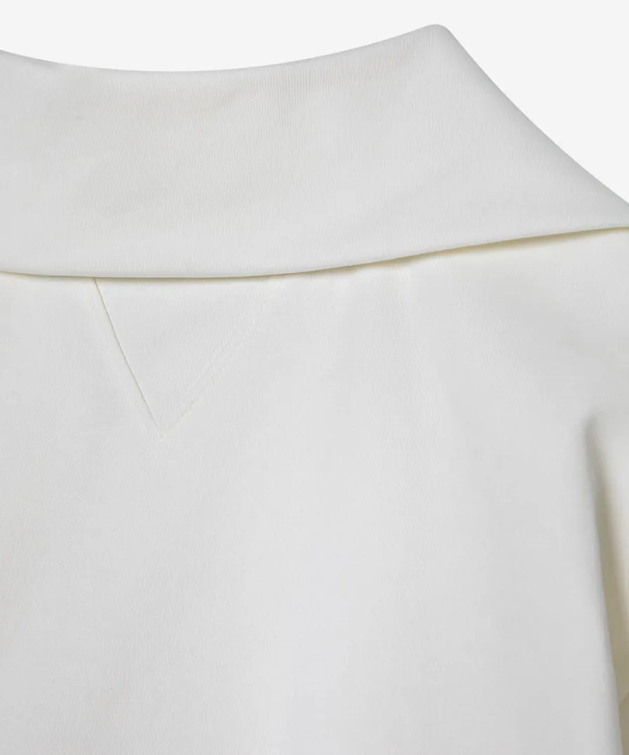 OBER Golf Basic Half Zip-Up Short Sleeve T-Shirt - White