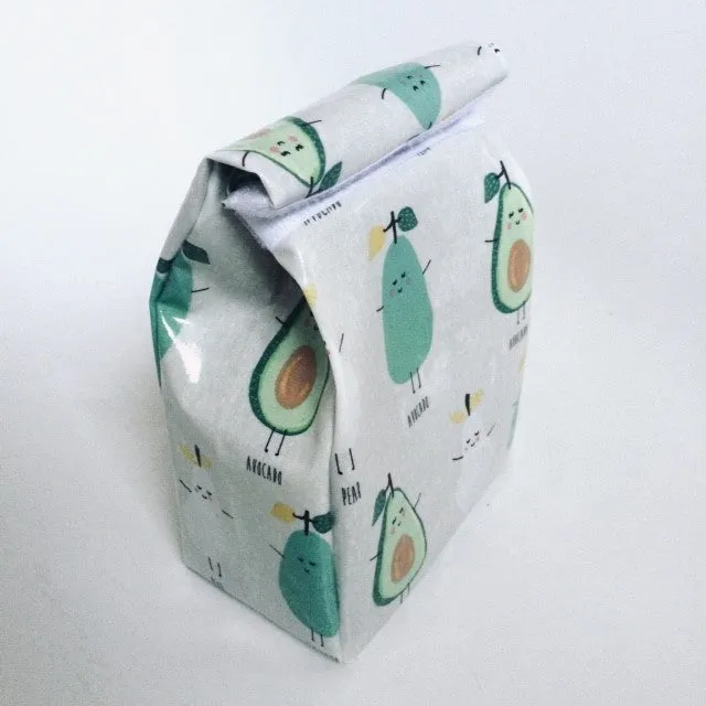 Oilcloth fabric - woven laminate - Avocado & Pear