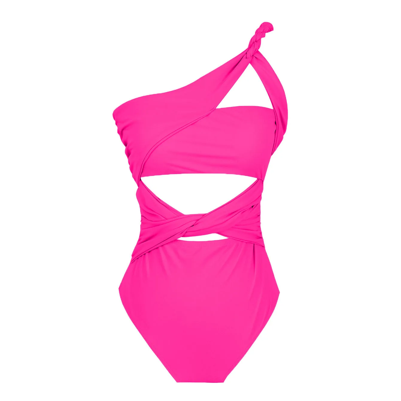 One-Piece One Shoulder Hollow Swimsuit