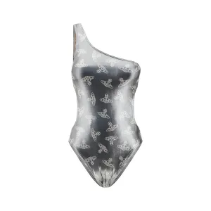 Orb One-Shoulder Swimsuit
