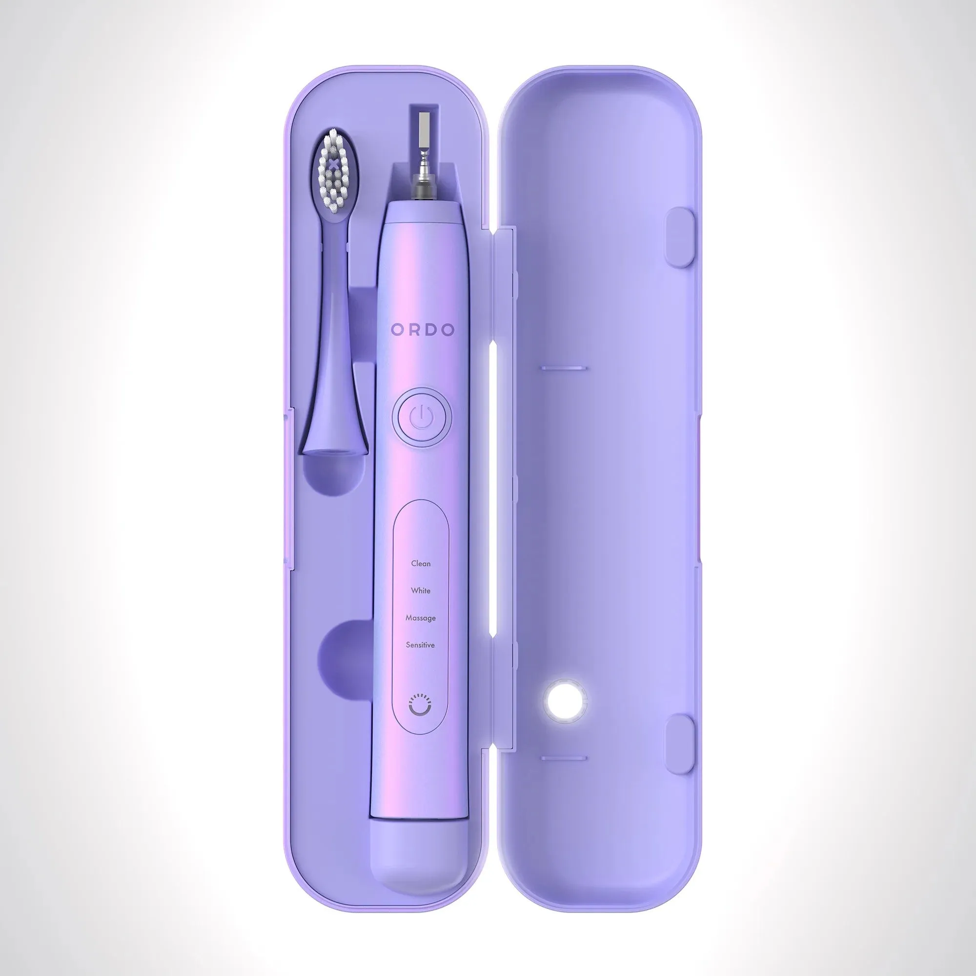 Ordo Sonic Electric Toothbrush & Charging Travel Case: Charcoal & White & Rose Gold