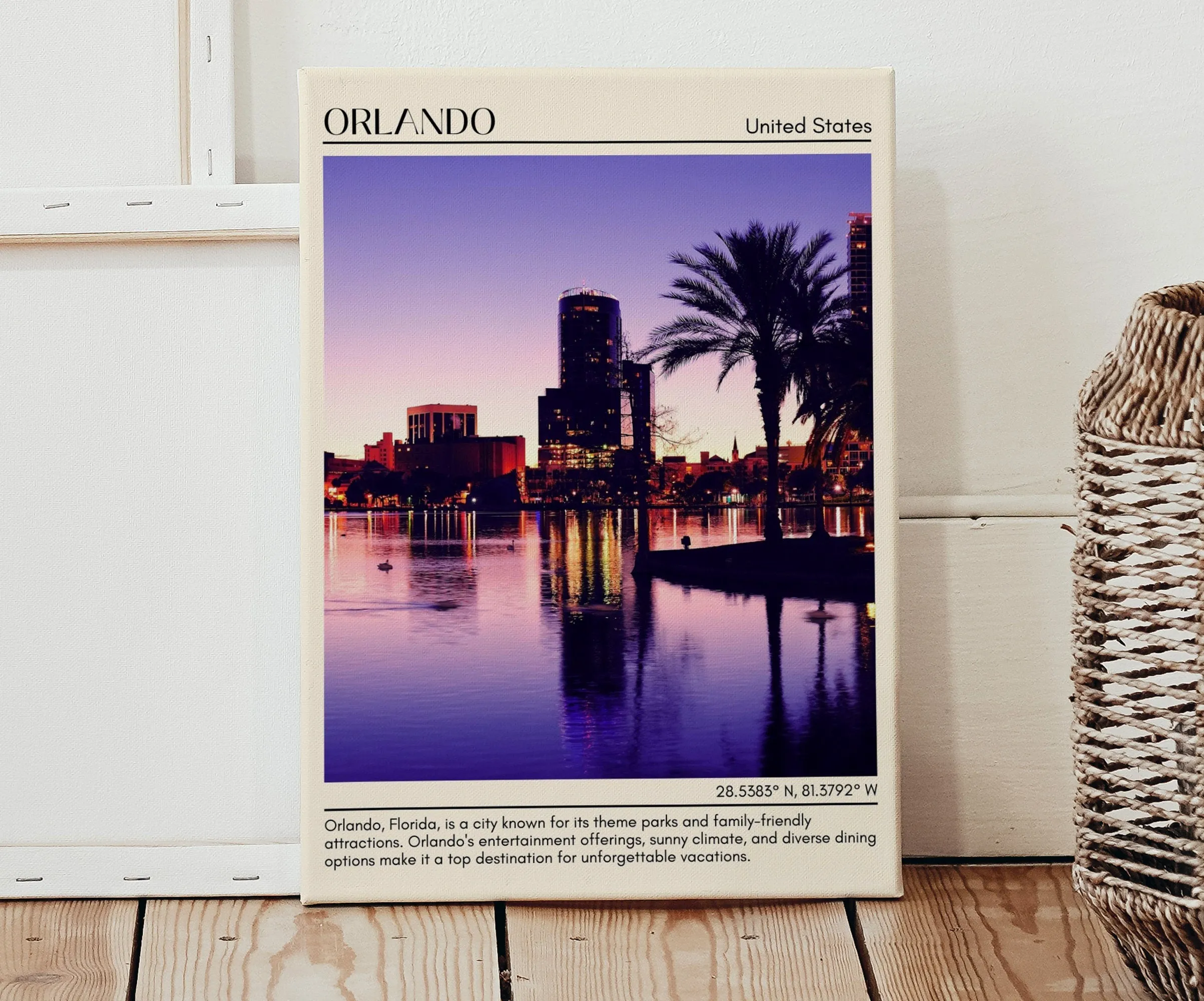 Orlando Minimal Wall Art, United States