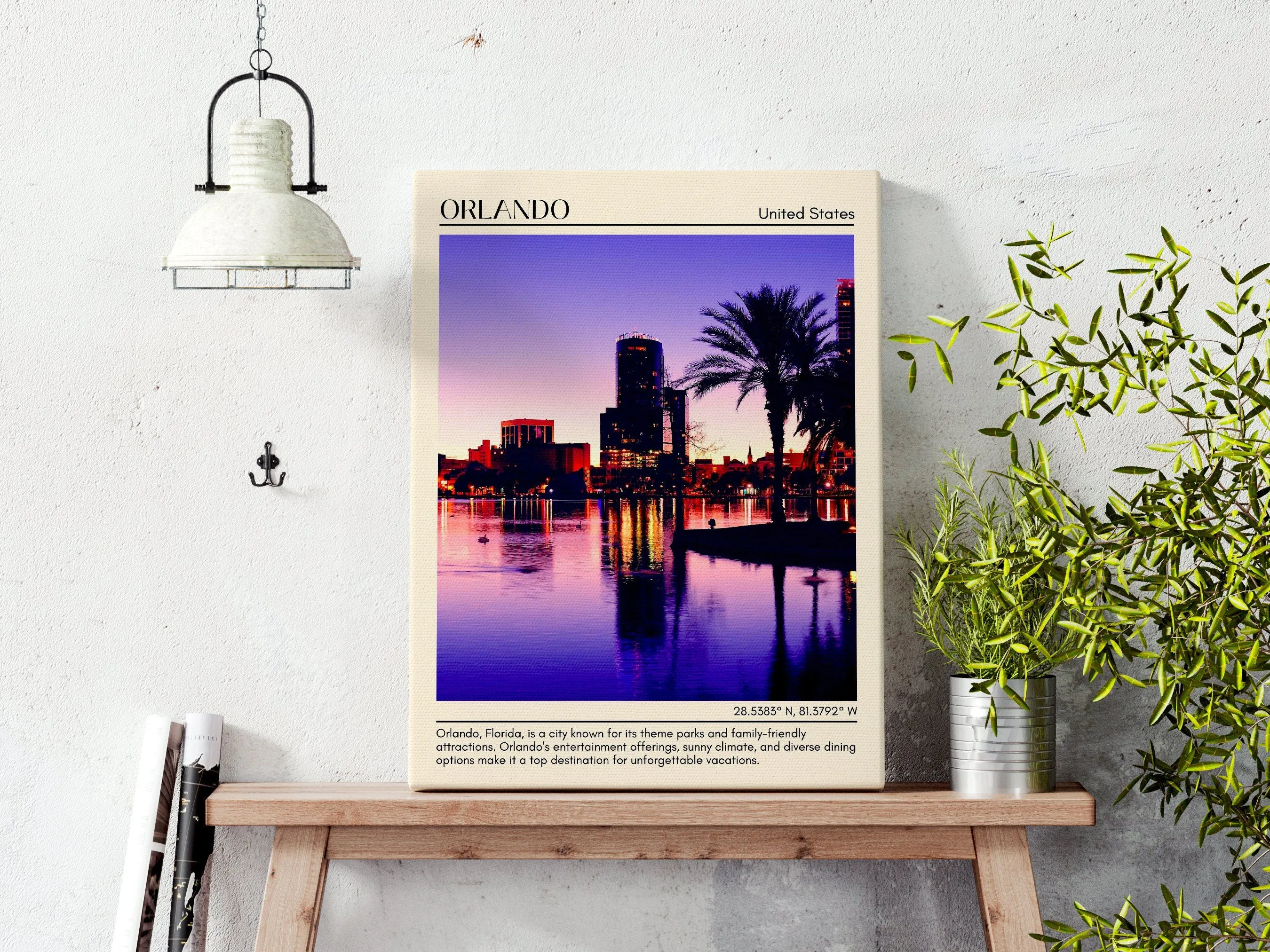 Orlando Minimal Wall Art, United States