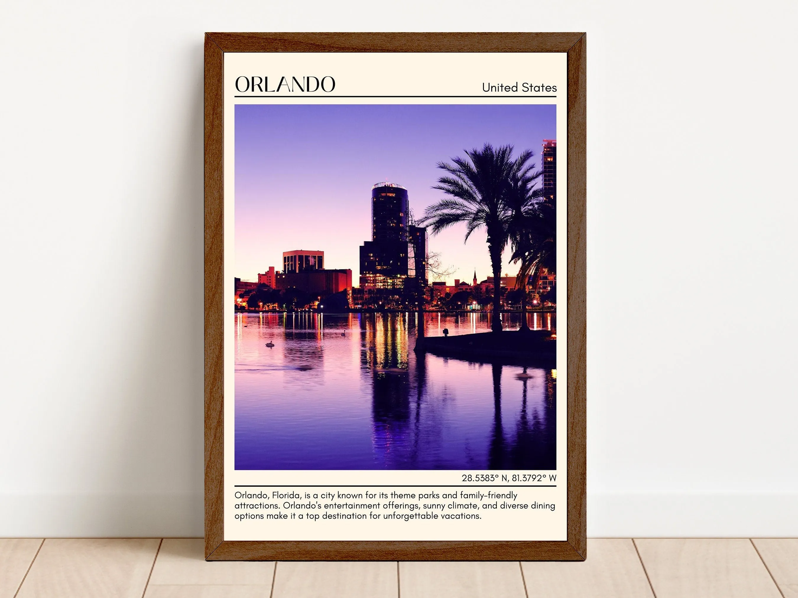 Orlando Minimal Wall Art, United States