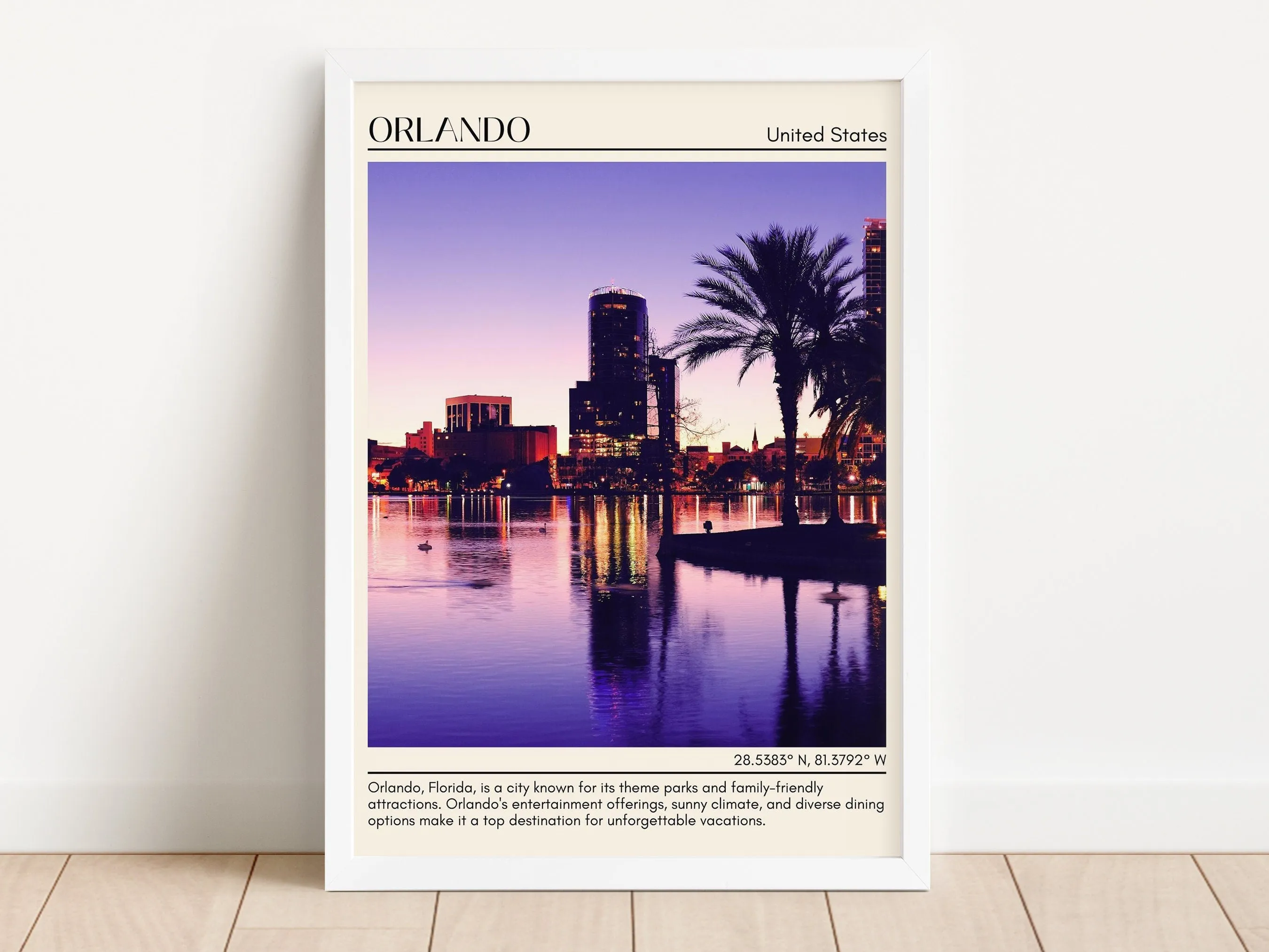 Orlando Minimal Wall Art, United States