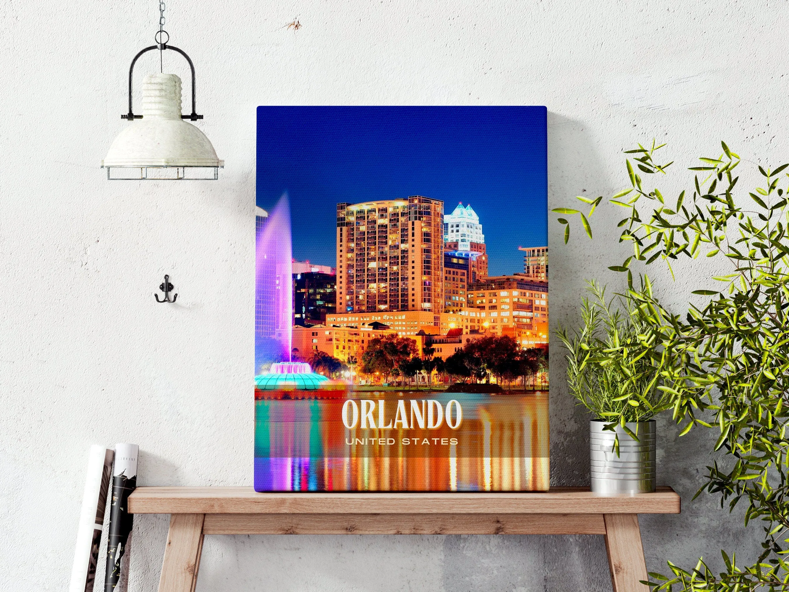 Orlando Retro Wall Art, USA