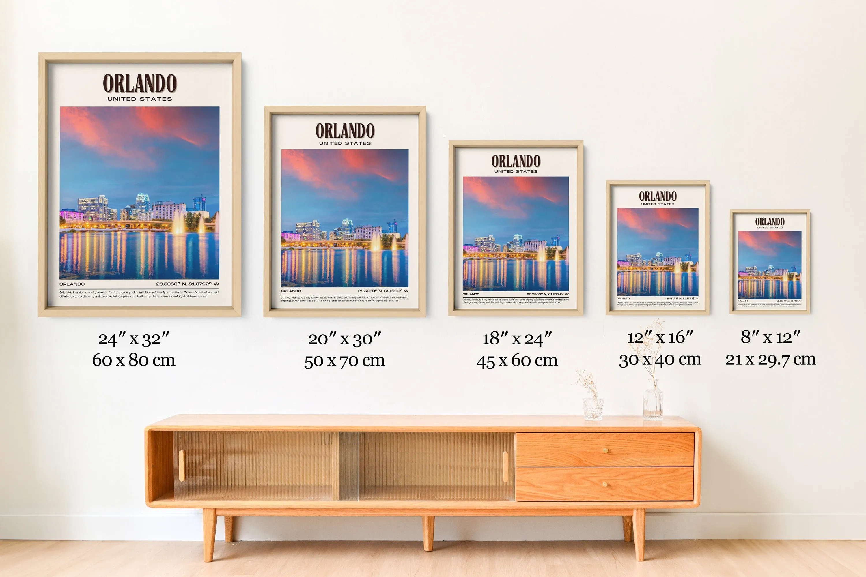 Orlando Vintage Wall Art, USA