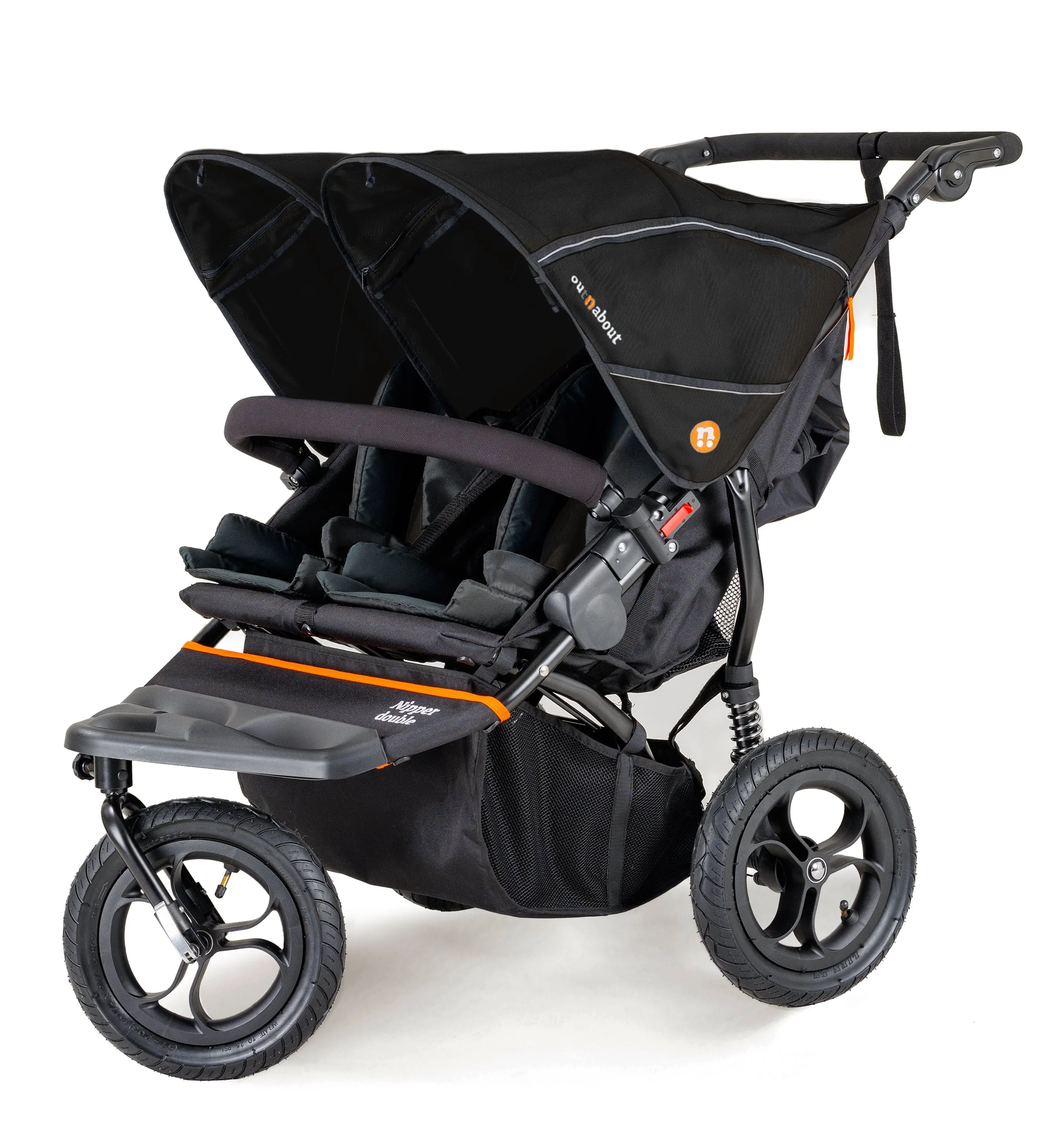 Out n About Nipper Double Duo Starter Bundle in Summit Black
