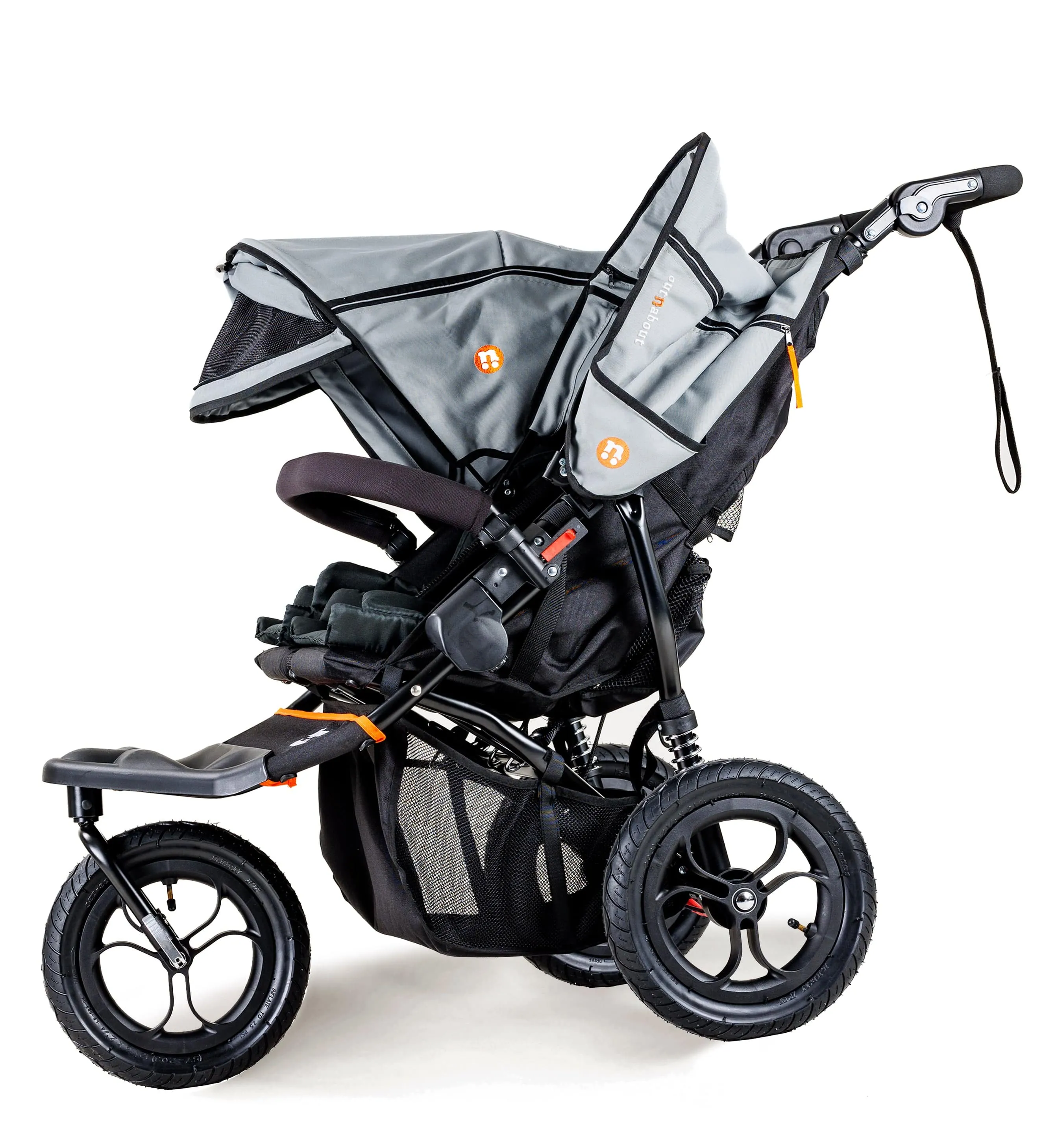 Out n About Nipper Double Twin Comfort Kit in Rock Salt Grey