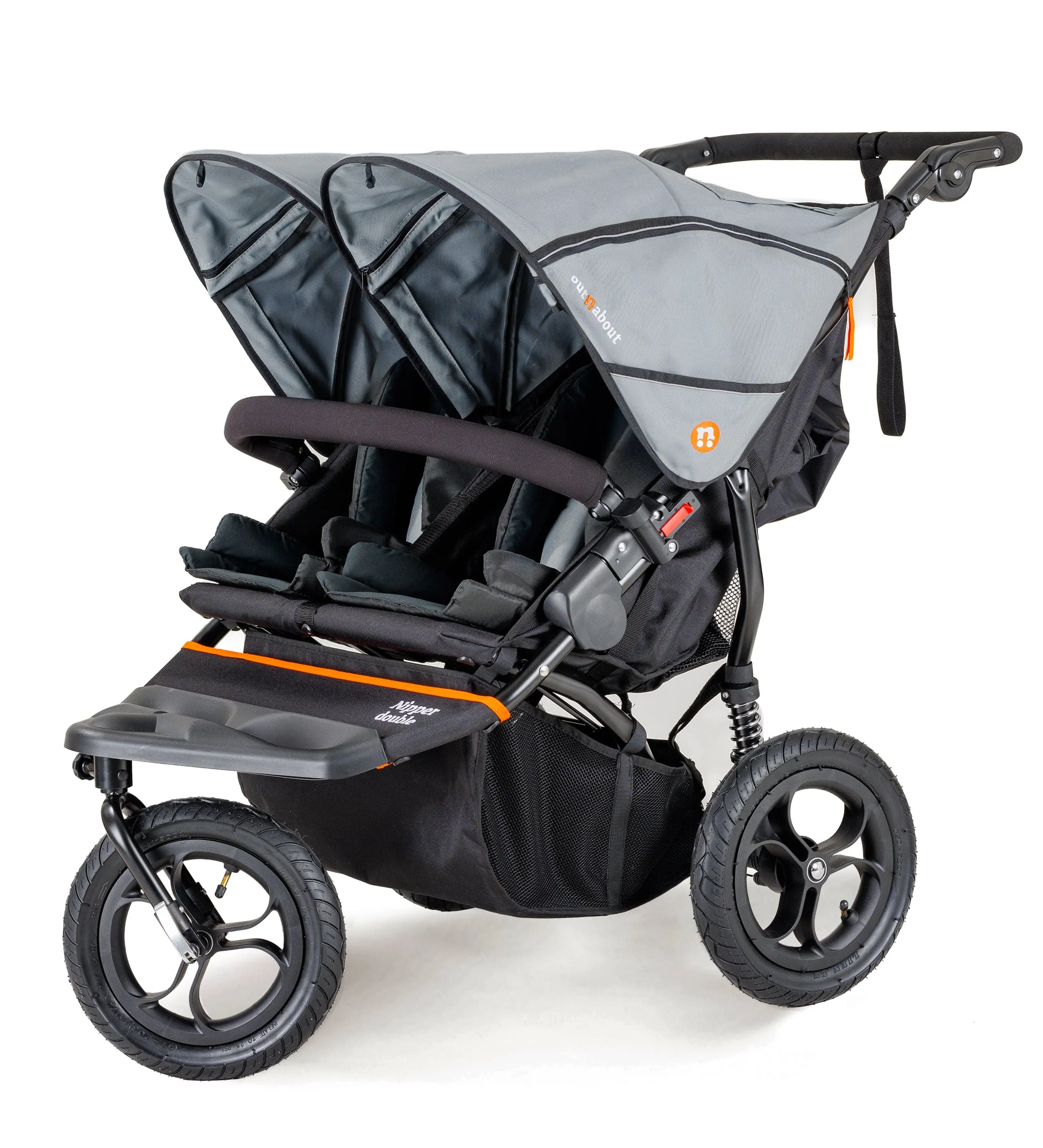 Out n About Nipper Double Twin Comfort Kit in Rock Salt Grey