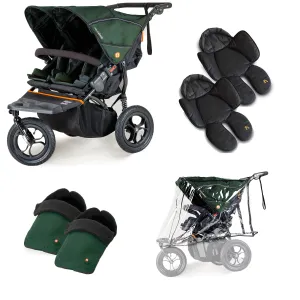Out n About Nipper Double Twin Comfort Kit in Sycamore Green