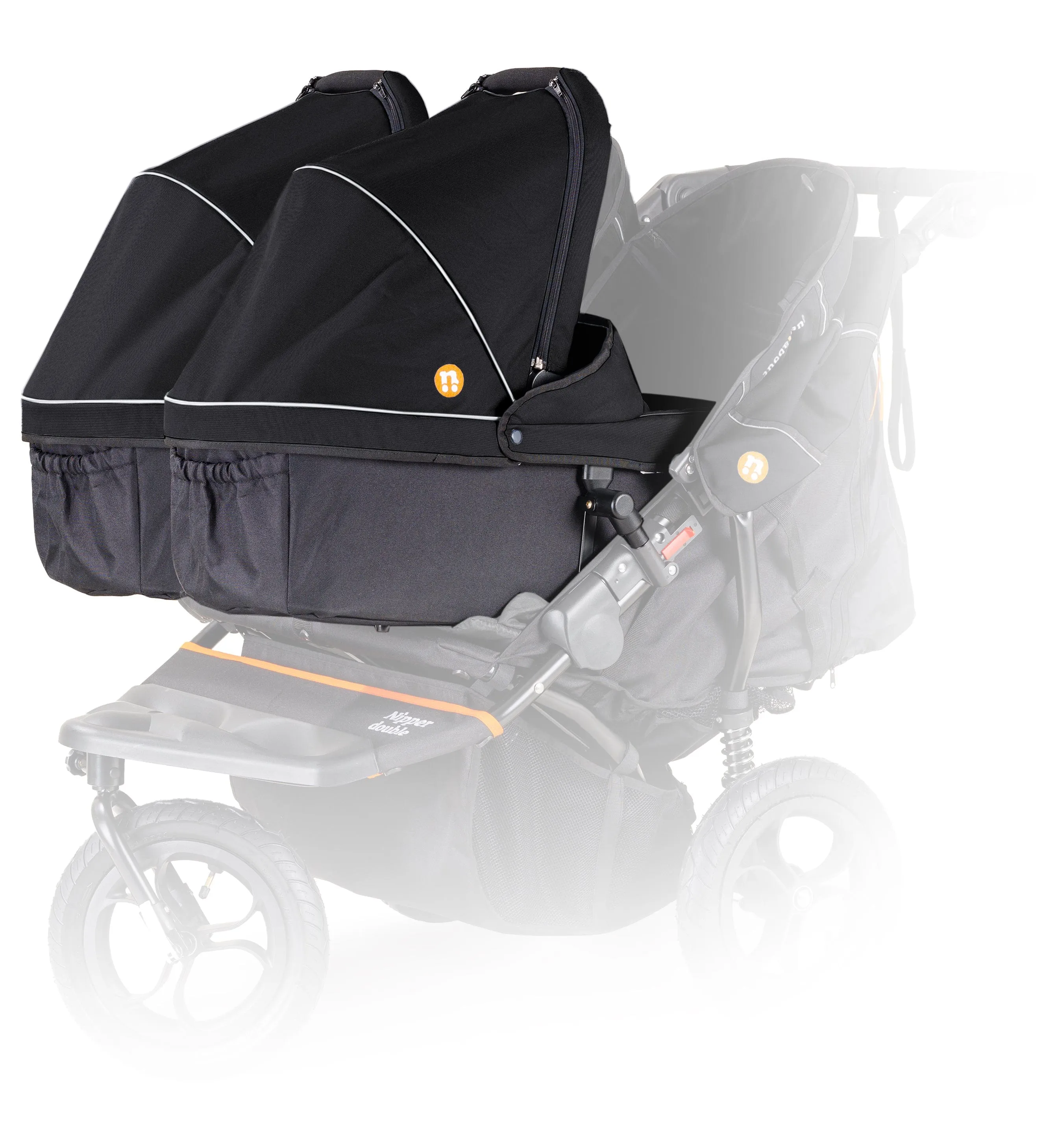 Out n About Nipper Double Twin Essentials Bundle in Summit Black