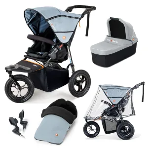 Out n About Nipper Single Essentials Bundle in Rock Salt Grey