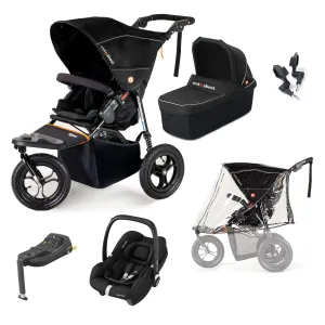 Out n About Nipper Single Maxi-Cosi Starter Bundle in Summit Black