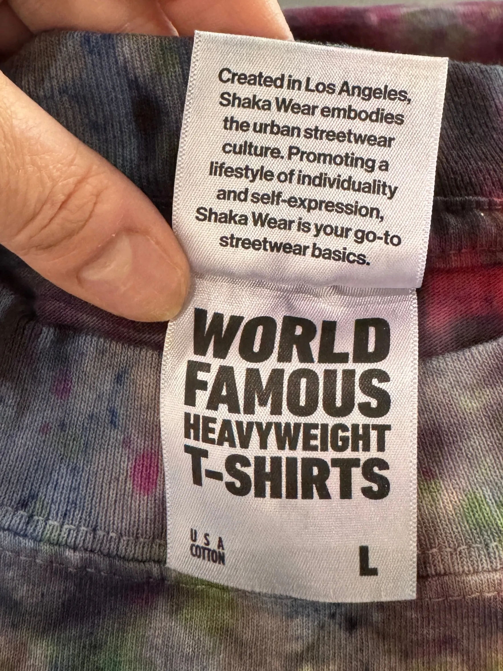 Oversized Shaka Wear Tie Dye T's - Dark Water Tie Dye