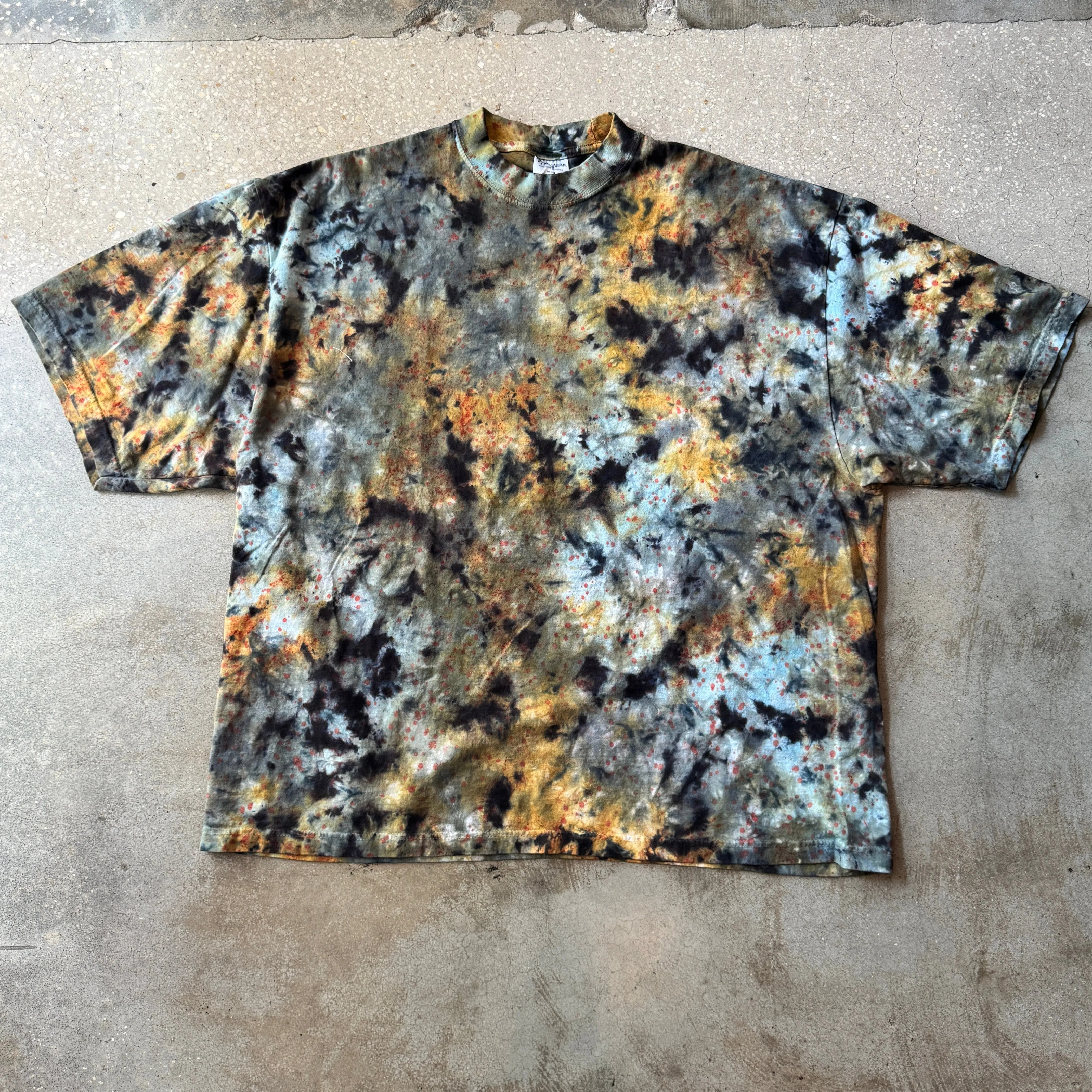 Oversized Shaka Wear Tie Dye T's - Dark Water Tie Dye