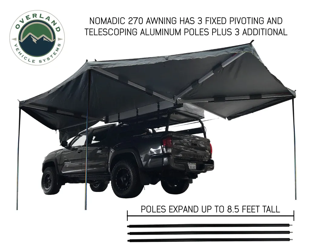 OVS Nomadic Awning 270 Awning & Wall 1, 2, & 3, Mounting Brackets - Passenger Side