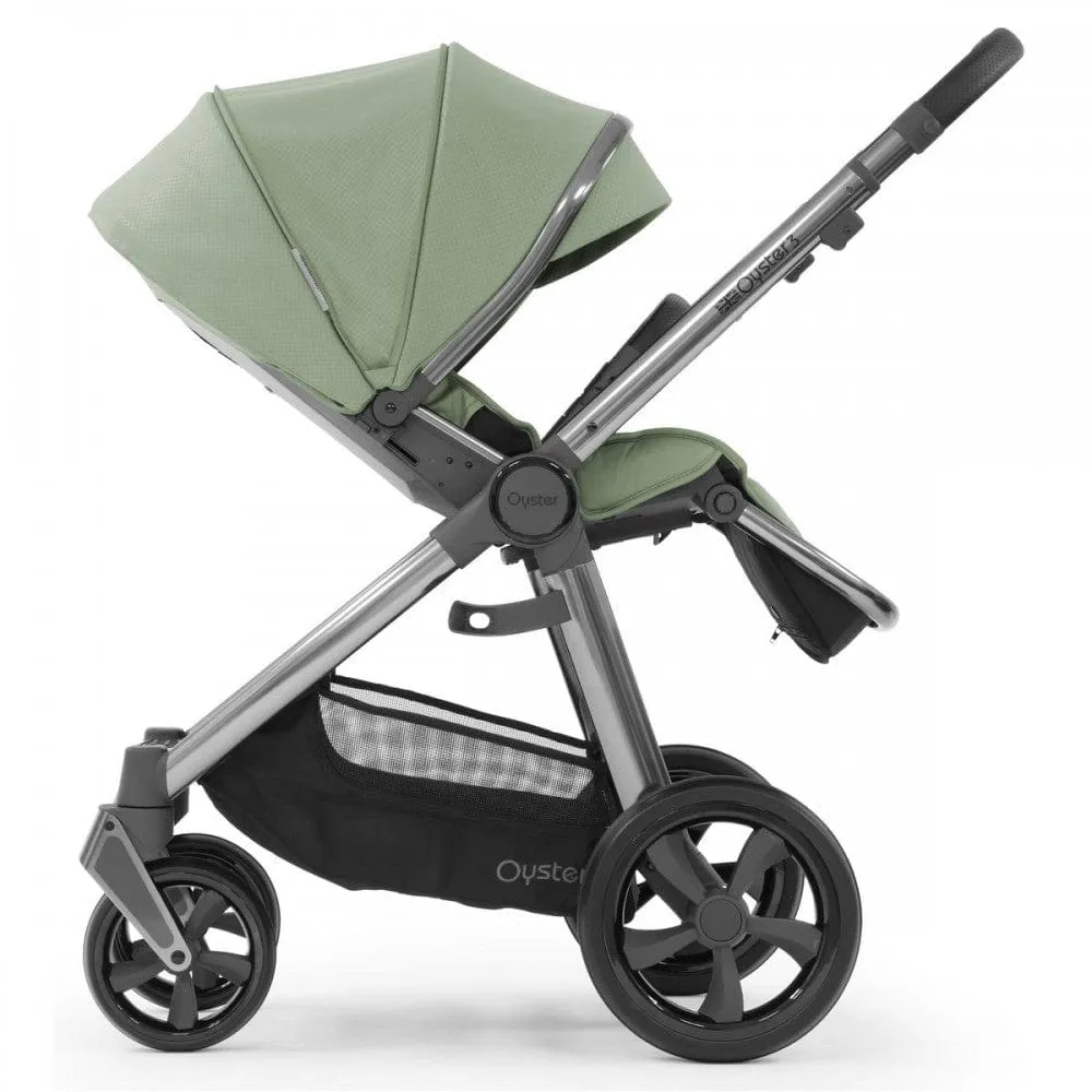 Oyster 3 Luxury CabrioFix i-Size Bundle (7pc Set) - Gun Metal / Spearmint