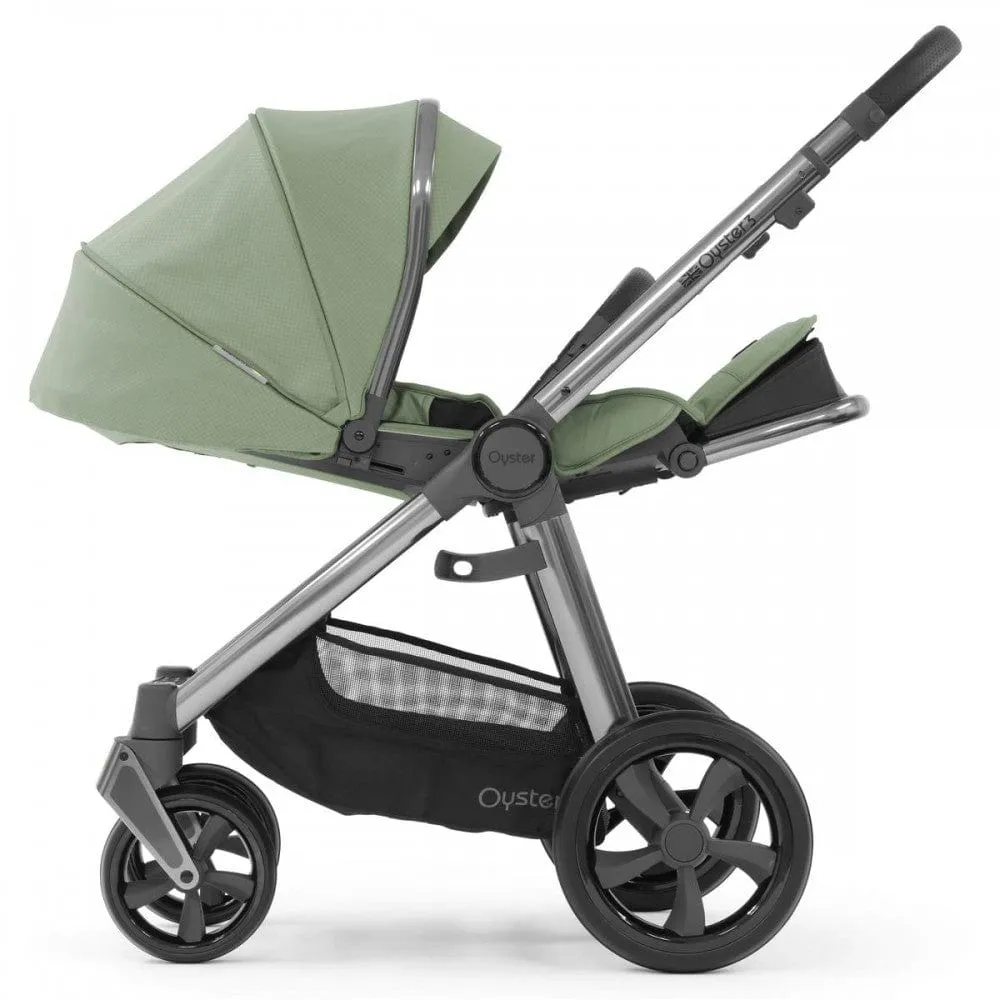 Oyster 3 Luxury CabrioFix i-Size Bundle (7pc Set) - Gun Metal / Spearmint