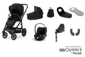 Oyster 3 Luxx Special Edition, (Cloud T) Travel System - Onyx