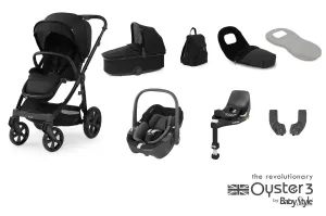 Oyster 3 Luxx Special Edition, (Pebble 360) Travel System - Onyx