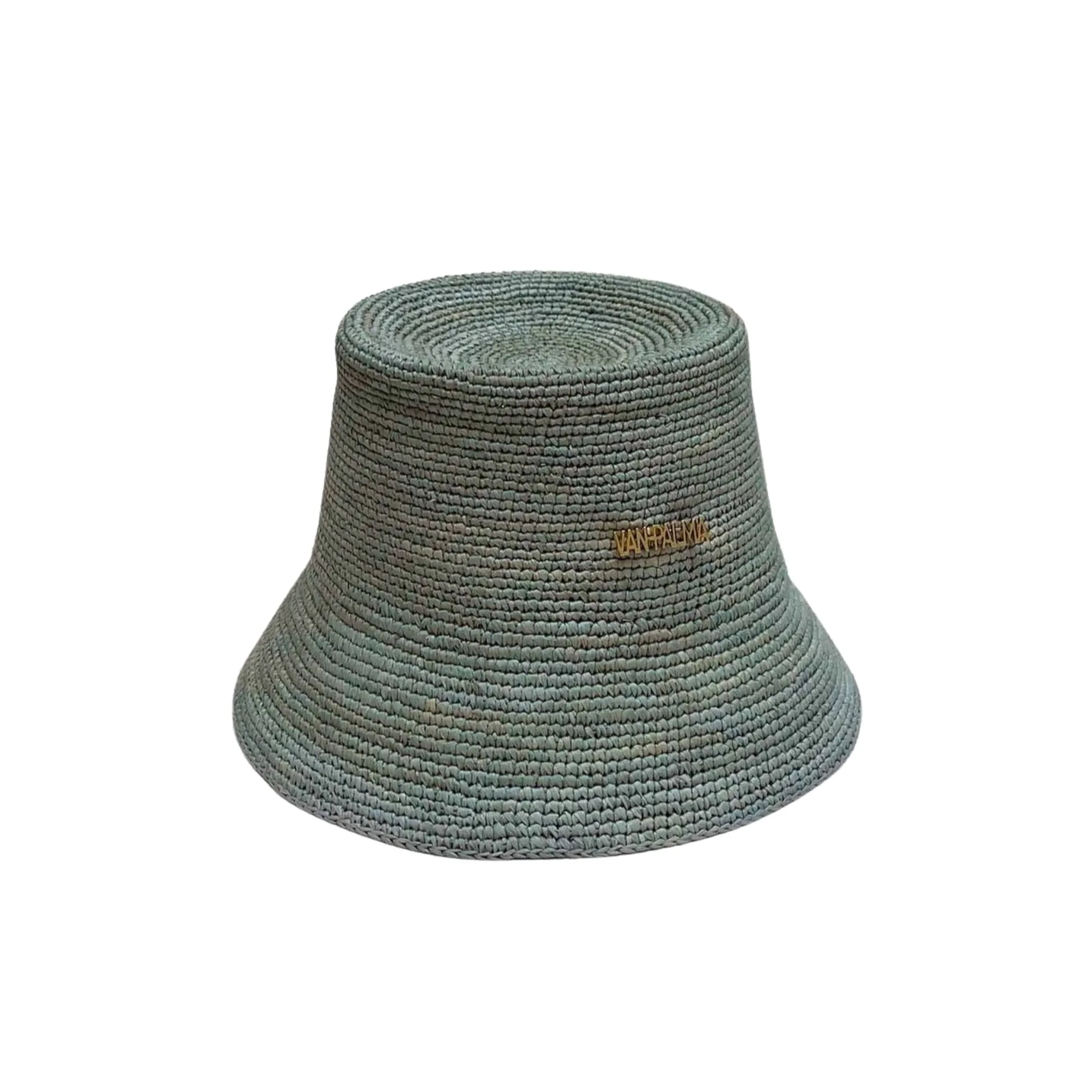 Packable toquilla straw Gina Hat - Blue