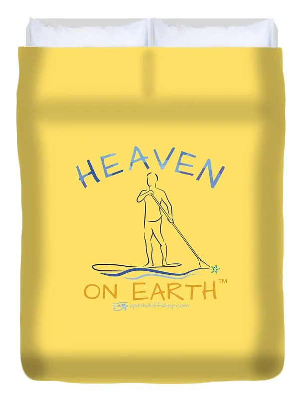 Paddle Board Heaven On Earth - Duvet Cover
