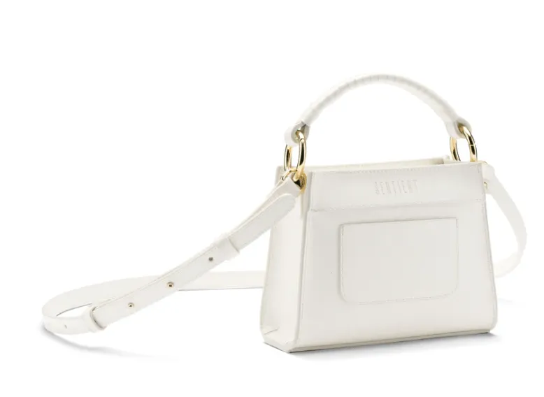 Panthera MIRUM® Vegan Leather Mini Tote | White