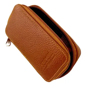 Parker Leather Saddle Zip Case