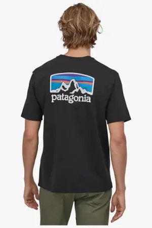 PATAGONIA FITZ ROY HORIZONS RESPONSIBILI TEE - BLACK