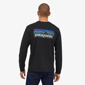 Patagonia L/S P-6 Logo Responsibili Tee - Black