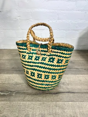 Patterned Woven Basket