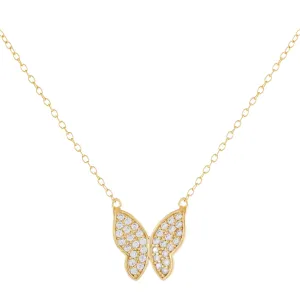 Pavé Butterfly Necklace