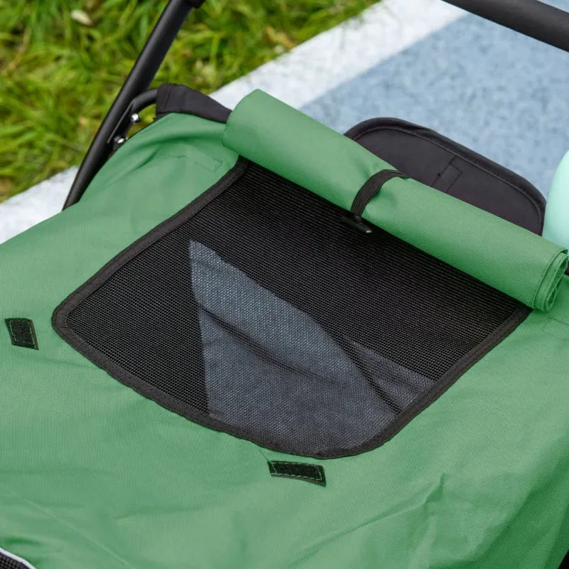 PawHut 197V Large Foldable 4-Wheel Pet Stroller Incl. Removable Cushion