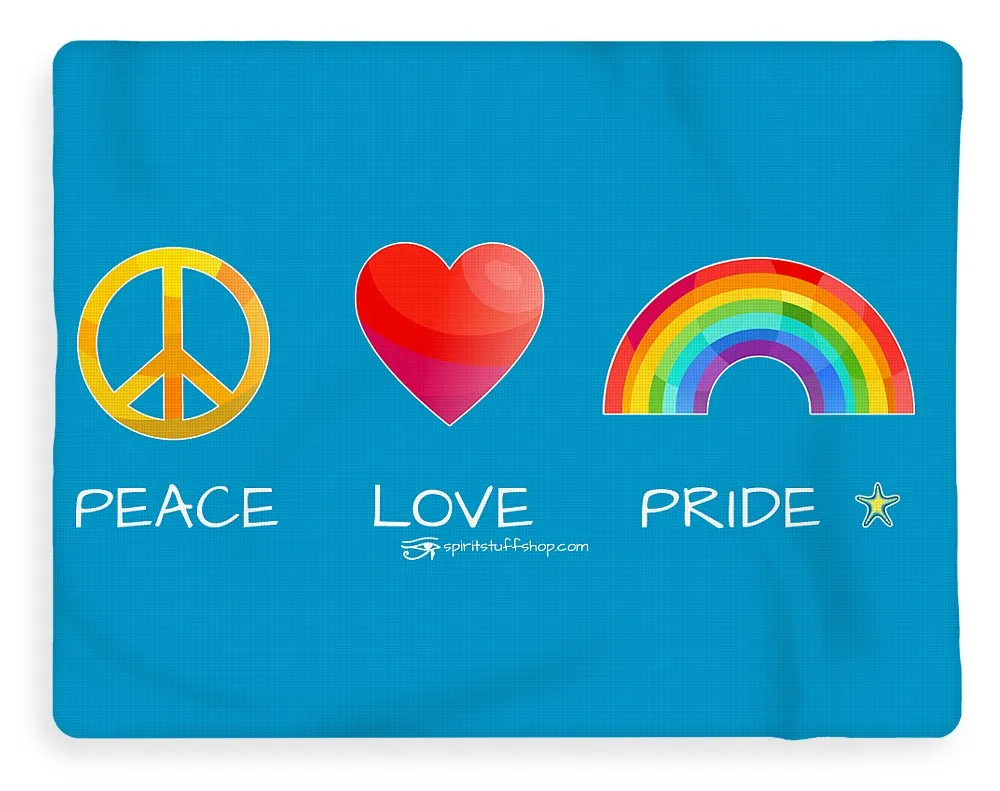 Peace Love And Pride - Blanket