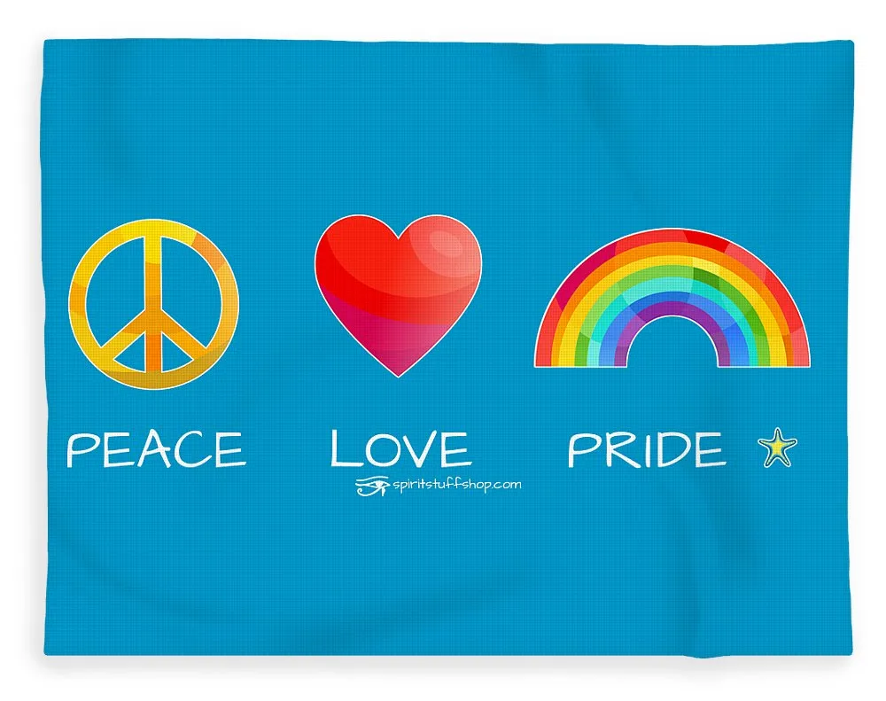 Peace Love And Pride - Blanket