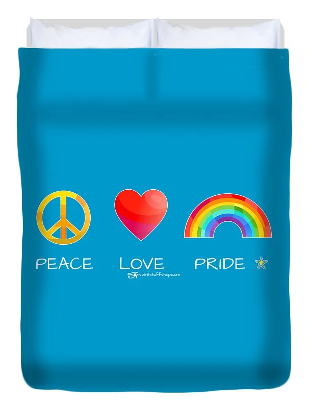 Peace Love And Pride - Duvet Cover