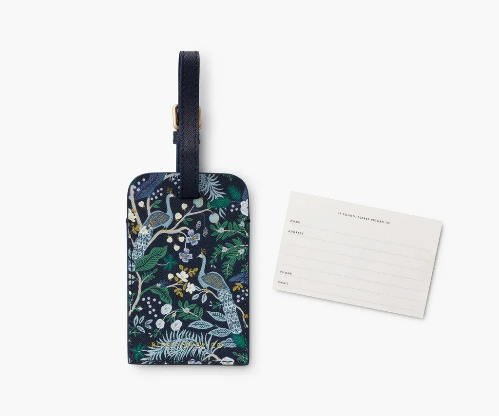 Peacock Luggage Tag