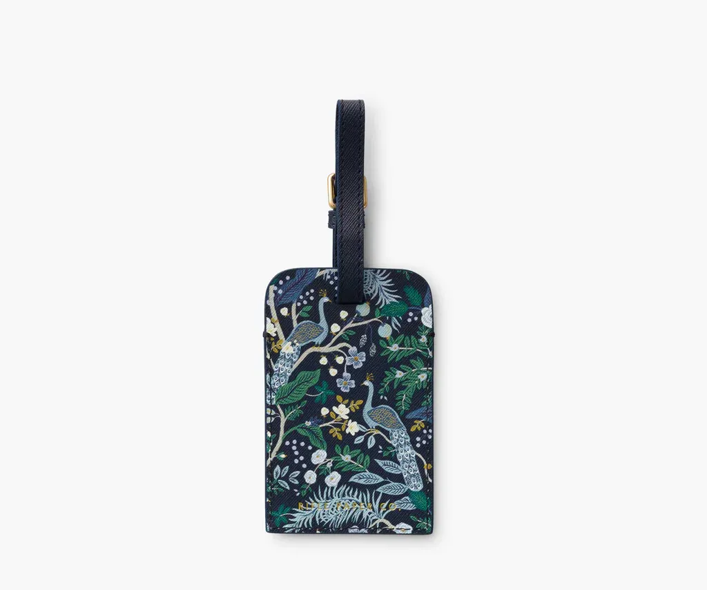 Peacock Luggage Tag