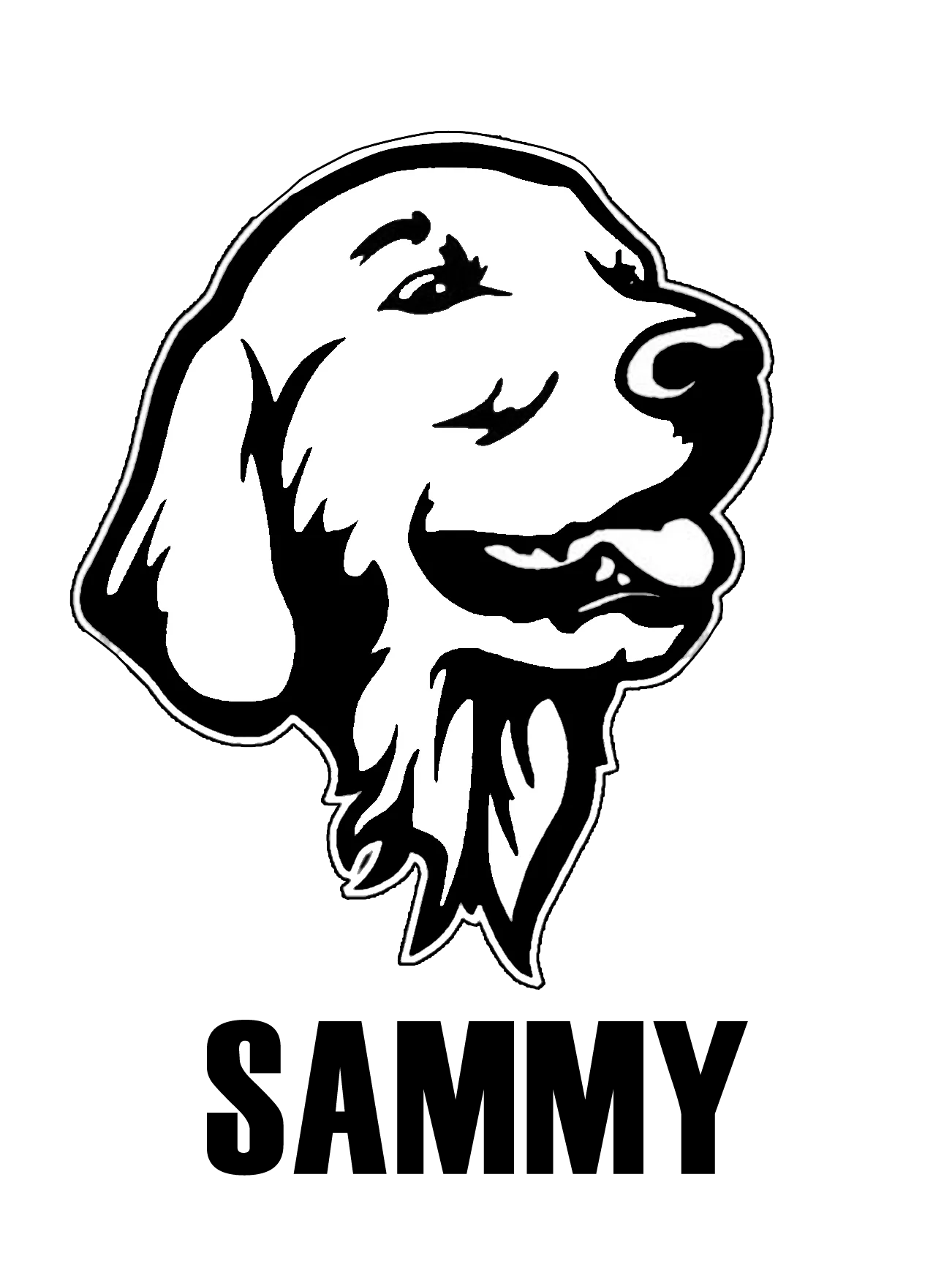 Personalized golden retriever decal/sticker